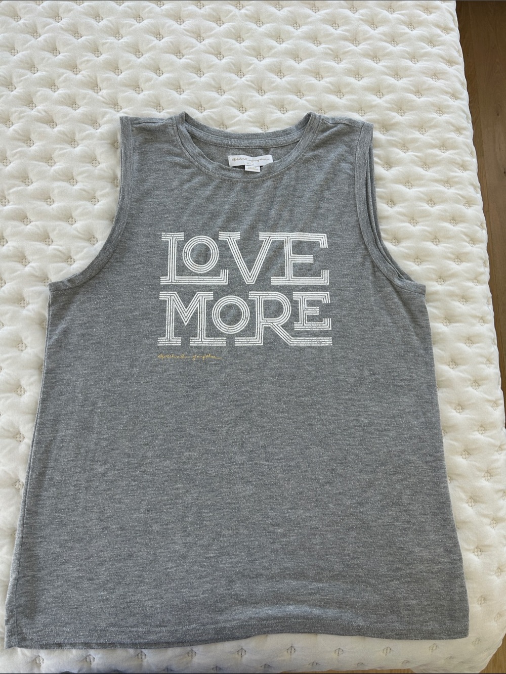 LOVE MORE Grey Spiritual Gangster Shirt